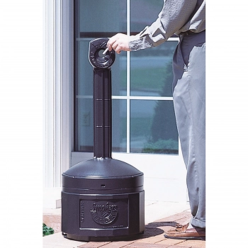 Popielniczka miejska zewnętrzna na stabilnej podstawie poj. 15L śr. 42cm wys. 98cm czarna