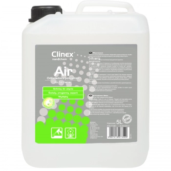 Skuteczny odświeżacz powietrza rozpylany na powierzchnie CLINEX Air - Nuta Relaksu 5L
