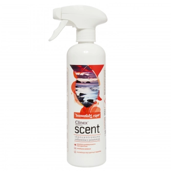 Skoncentrowany odświeżacz powietrza rozpylany na powierzchnie CLINEX Scent - Tasmański Czar 500ML