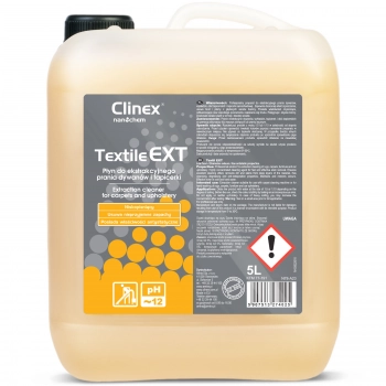 Płyn do maszynowego i ręcznego prania dywanów i tapicerki CLINEX Textile EXT 5L