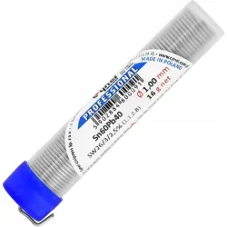 Cyna lutownicza LC60 Q 1,00/16g CYNEL w fiolce – drut lutowniczy do precyzyjnego lutowania elektroniki i przewodów.