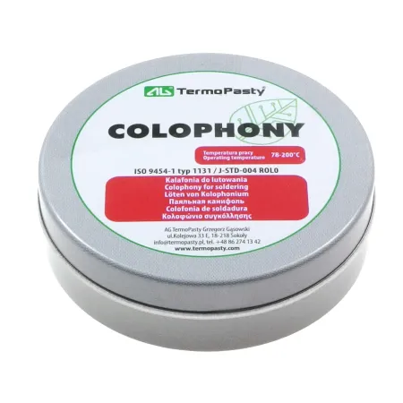 Kalafonia lutownicza 40g AG Termo Pasty – profesjonalny topnik do lutowania elektroniki i przewodów.